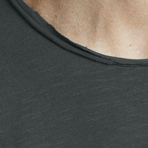 Camisetas de Moda Unisex de Primera Calidad al por Mayor, Camiseta de Algodón Supima Pima Marrón para Damas, Hombres y Unisex, Algodón Peinado - Product Image 5