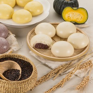 [MILWON] Panecillo Coreano al Vapor de Trigo de 500g con Relleno de Frijol Rojo para Menús de Servicios de Alimentación, Gama de Productos para Menús de Cafeterías - Product Image 1