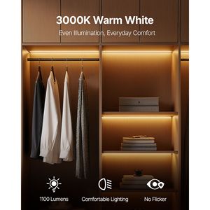 หลอดไฟฟลูออเรสเซนต์ T5 8 แพ็ค หลอดไฟแบบเส้นยาว 21 นิ้ว 3000K วอร์มไวท์ 13 วัตต์ ขั้ว G5 แบบสองขา ประหยัดพลังงาน - Product Image 3