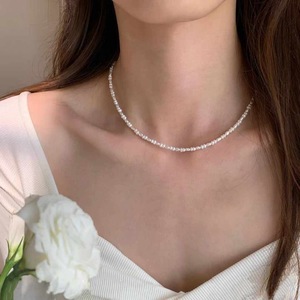 Collar de Perlas de Agua Dulce de 14K de Zhuji, Cadena Sólida, Natural, Se Puede Usar en Capas, Otros Accesorios de Moda - Product Image 3