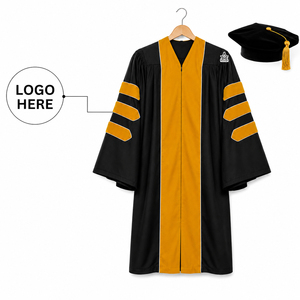 Tenue de Cérémonie Maçonnique Héritage Grec : Vêtements de Fraternité et Sororité, Robe de Remise de Diplôme Mate - Product Image 1