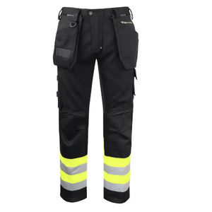 กางเกงนิรภัยแบบหลายกระเป๋า Hi Vis สำหรับงานอุตสาหกรรม OEM กางเกงทำงานผู้ชาย กันน้ำ กันลม สะท้อนแสง สำหรับผู้ชาย - Product Image 1