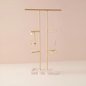 Metal Gold Color Jewelry Stand With Acrylic Base Premium Quality Best Selling Jewelry Stand For Home Decor - Product Image 3