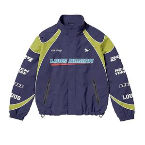 Two Piece Set Custom Logo Unisex Winter Plus Size Solid Windbreaker Zip <b>Polyester</b>/<b>Nylon</b> <b>Fabric</b> Heat-Transfer Printed Sports - Product Image 3