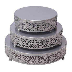 Soporte de metal de lujo para pasteles con acabado duradero resistente al óxido para pasteles, cupcakes, repostería y presentación en buffet. - Product Image 1