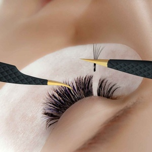 Pince à cils à pointe lisse en acier inoxydable pour extensions de cils, outil professionnel d'extension de cils 787 - Product Image 2