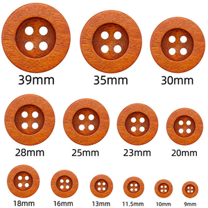 เสื้อเชิ้ตออกแบบเองแบบเป็นมิตรกับสิ่งแวดล้อม กระดุมไม้ขอบกว้างและแบบแบน 4 รู สำหรับเสื้อผ้า ชุดเดรส รองเท้า - Product Image 4