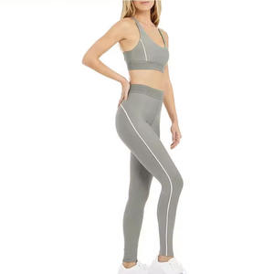 Ensemble de sport 2 pièces pour femme 2026, extensible dans les 4 sens, avec logo personnalisé, respirant, pour fitness, yoga et entraînement, comprenant un soutien-gorge de sport - Product Image 6