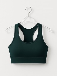 Soutien-gorge de sport Performance à maintien élevé et rembourré, couleur vert forêt - Product Image 4
