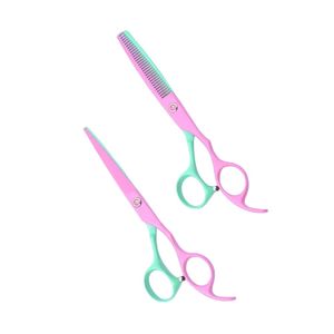 Kit professionnel de ciseaux à moustache, ensemble de coupe-cheveux, ciseaux ergonomiques en acier inoxydable pour gauchers avec étui - Product Image 2