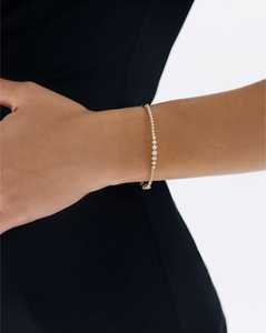 Minimalist Diamond Hinged Bangle <b>Bracelets</b> 14k <b>Solid</b> Gold Round Lab Grown Classic Push Clasp Safety Latch Elegant Luxury Bangle - Product Image 5