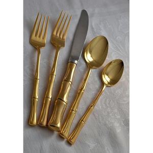 Juego de cubiertos de acero inoxidable de alta calidad Cubiertos de lujo de aspecto real para el hogar Hotel Boda Regreso a la escuela Restaurantes - Product Image 5