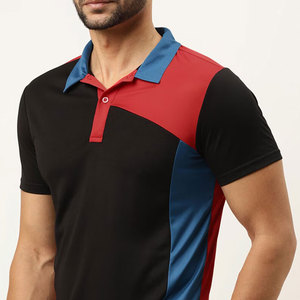 Polo de Manga Corta para Hombre con Bloques de Color, de Secado Rápido, Diseño Deportivo, Corte Regular - Product Image 5