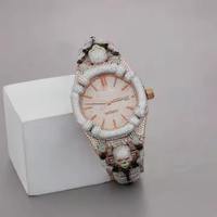 Montre automatique en diamant, design argenté, boîtier rectangulaire 38 mm, montre en saphir, aiguilles lumineuses, montre de luxe unisexe pour hommes