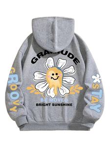 Venta al por mayor de Sudadera con capucha de lana de peso pesado de algodón de los hombres de gran tamaño personalizado Sudadera con capucha de lana barato Pullover Casual Wear Sudadera con capucha y sudaderas - Product Image 3