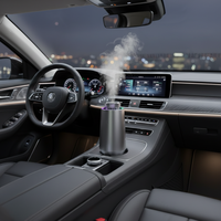 Meilleures ventes : Diffuseur d'arômes portable en métal pour voiture et maison, avec lumière d'ambiance, contrôle par application Type-C, sans eau, pour huiles parfumées, à air froid