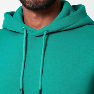 100% Cotton Men's Pullover Hoodies Custom Logo Embroidered Plain Dyed Fashion Street Wear for Winter Bulk Supply - Product Image 2