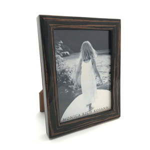 Modern Dark Walnut Texture Picture <b>Frame</b> Beveled Edge Tabletop Photo <b>Frame</b> for Office & Home Accent - Product Image 1
