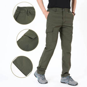 High Quality Corduroy Breathable Elastic Waist Autumn Outdoor Trekking Climbing Hiking Trousers - Product Image 1