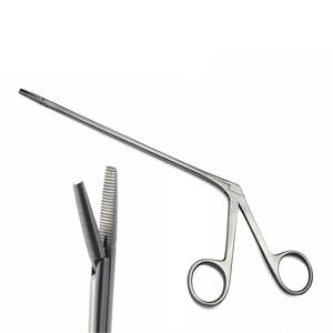 Pinces micro-auriculaires à mâchoires dentelées, instruments chirurgicaux ORL de précision manuels, légères, en acier inoxydable, avec logo personnalisé - Product Image 6