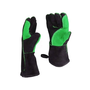 Premium Quality Cowhide Leather Anti-Vibration Safety Cuff Fireplace Working Gloves Waterproof Safety Hand Protection <b>Fire</b> - Product Image 5
