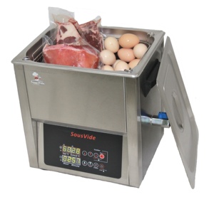 Tanque de grado alimenticio de acero inoxidable, todas las áreas incluso calentadas, Memoria 8x, inicio rápido, funciones profesionales preestablecidas, máquina de cocción lenta Sous Vide de 10L - Product Image 1