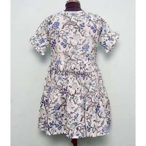 Vestido de Fiesta Formal para Mujer, Estilo Recto, Largo Midi, Cuello Único, Algodón, Estampado Floral, Casual - Product Image 6