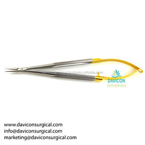 Jacobsen, soporte de aguja con mango de resorte de titanio de 7 pulgadas con punta CVD de 0,3mm, instrumento quirúrgico Manual - Product Image 4