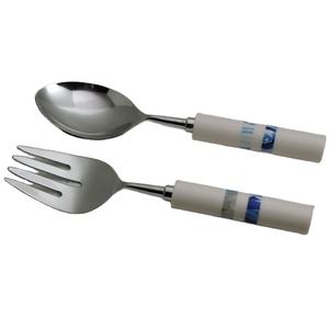 Ensemble de couverts de fruits en acier inoxydable, avec poignée revêtue de peinture noire, service de table, 2 pièces - Product Image 4