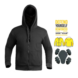 Top Quality Motorcycle Motorbike Biker Hoodie Jacket <b>Lined</b> With Hat Velvet for Warmth <b>Coat</b> Armor Motocross Fleece Hoodie - Product Image 1