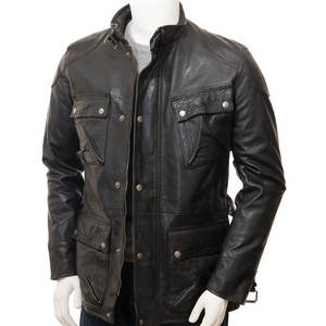 แจ็คเก็ตหนังแฟชั่นผู้ชายมาใหม่ คุณภาพพรีเมียม วัสดุระบายอากาศได้ 100% สไตล์ไฮสตรีทสำหรับฤดูหนาว - Product Image 3