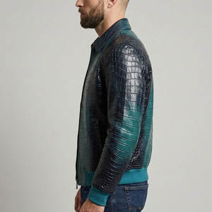 Veste en cuir élégante pour homme, matériau durable, coupe confortable, idéale pour l'hiver, style formel et décontracté - Product Image 5