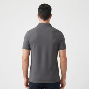 Nouveaux arrivages : polos décontractés pour hommes, très demandés, nouveau design, logo personnalisé, couleur unie, coton, grandes tailles. - Product Image 3