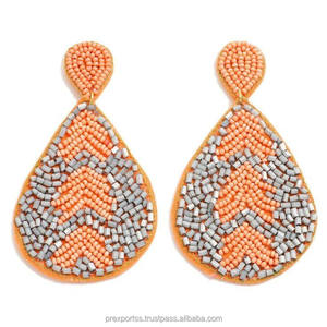 Pendientes Bohemios Artesanales con Cuentas de Flores, Joyería Colgante de Diseño Divertido y Personalizado, Regalo de Halloween 2025 - Product Image 6