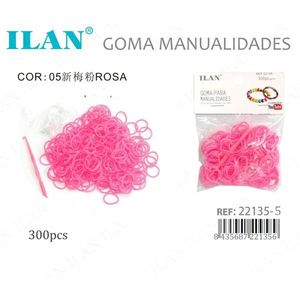 Ilan Goma Rosa per Artigianato, 300 Pezzi - Product Image 3