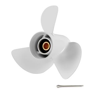 Hélice de aluminio mejorada de 15 estrías para motores fueraborda Yamaha de 50-130 HP, para caja de engranajes de 4 1/4 pulgadas, hélices marinas 3B - Product Image 1