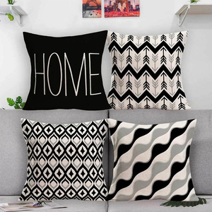 Housse de coussin carrée en coton imprimée décorative personnalisée avec logo personnalisé, pour usage domestique, lavable, antibactérienne - Product Image 4
