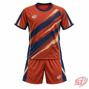 ชุดฟุตบอลเด็กแบบเต็มชุด Canyon Motion เสื้อเจอร์ซีย์ กางเกงขาสั้น ชุดทีมฟุตบอลประสิทธิภาพสูง - Product Image 1