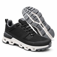 Chaussures de trail pour hommes en gros, respirantes, en maille, antidérapantes, à semelle épaisse, pour la randonnée en extérieur et la marche, baskets athlétiques