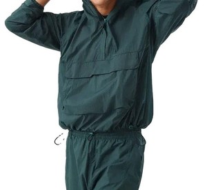 Conjunto Deportivo de Invierno para Hombre, Chaqueta Cortavientos Impermeable con Capucha y Cierre de Cremallera, Pantalones Deportivos - Product Image 1