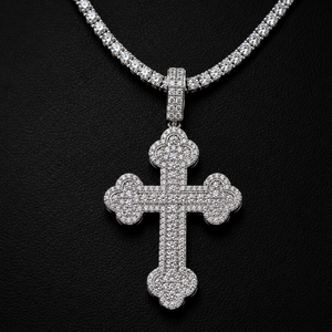 Colgantes de 3.5 pulgadas con incrustaciones de diamantes de moissanita con claridad VVS en plata 925, hechos por proveedor indio. - Product Image 2