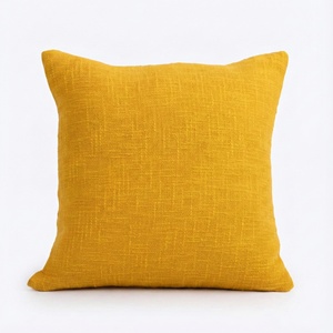 Nueva funda de cojín de algodón suave, lisa y de lujo para sofá de sala de estar, hecha a mano. - Product Image 1