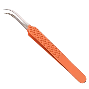 Ensemble de pinces à cils professionnelles en acier inoxydable pour les artistes en extensions de cils, avec pointes de précision, logo personnalisé OEM et faible MOQ - Product Image 6