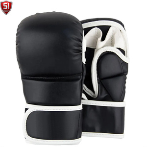 ถุงมือ MMA คุณภาพสูงสำหรับการฝึกซ้อม ผลิตตามสั่ง ทำจากหนัง PU กันลื่น สายรัดข้อมือปรับได้ ปิดด้วยแถบตีนตุ๊กแก สำหรับผู้ใหญ่ - Product Image 1