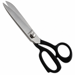 Industrial Grade Tailor Scissors Stainless Steel Fabric Sewing Shears Red <b>Plastic</b> Handle Smooth <b>Edge</b> Non-Foldable DIY Cutting - Product Image 6