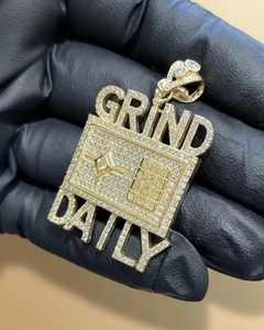 Colgante Personalizado con Letra Inicial, Estilo Hip Hop, con Moissanita VVS, Plata 925, Collar con Incrustaciones de Diamantes para Hombre - Product Image 6