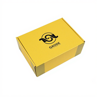 Boîte d'emballage personnalisée de luxe en matériaux recyclés avec doublure en éponge, boîte cadeau pliable en carton ondulé orange pour chaussettes et fourrure