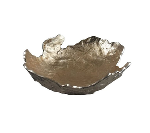 Elegant Stainless steel Metal Bowl Gold Ivory Color Salad Soup fruits handmade bowl - Product Image 2