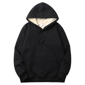 <b>Men's</b> Casual Winter Hoodie 100% Cotton <b>Fleece</b> <b>Lined</b> Regular Fit Warm Pullover with Pocket - Product Image 5
