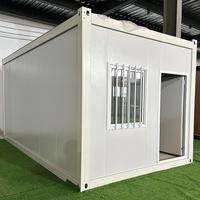 Maison modulaire préfabriquée en acier de 15 pieds et 20 pieds, petite maison préfabriquée en kit, conteneur de stockage pour les travailleurs en atelier, dortoir